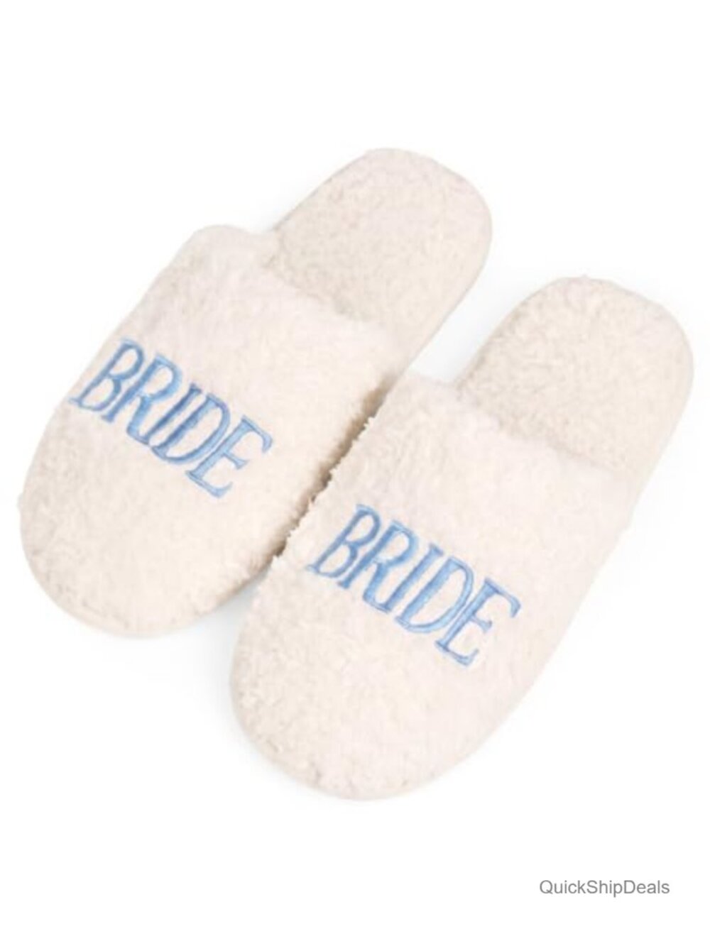 Faux Fur Bride Slippers Women's Cozy Fuzzy Slipper
